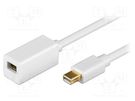 Cable; DisplayPort 1.2; 1m; white Goobay
