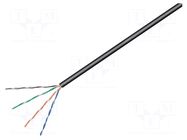 Wire; U/UTP; 4x2x26AWG; 5e; outdoor; stranded; CCA; Insulation: PE GOOBAY
