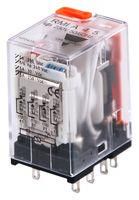 INDUSTRIAL RELAY, 4PDT, 5A/230VAC, PANEL