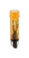 LED SIGNAL LAMP, YELLOW, 5MM, 28VDC