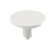 ROUND PLUNGER, WHITE, 7.4MM LENGTH