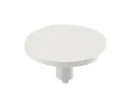 ROUND PLUNGER, WHITE, 7.6MM LENGTH