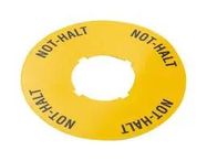 ADHESIVE LABEL, E-STOP, YEL, ROUND