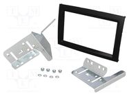 Radio frame; Kia; 2 DIN; black PER.PIC.