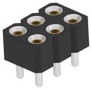 CONN, SIP SOCKET, 6P, 2ROW, 2.54MM, TH