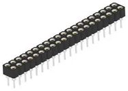 CONN, SIP SOCKET, 40P, 2ROW, 2.54MM, TH