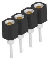 CONN, SIP SOCKET, 4P, 1ROW, 2.54MM, TH