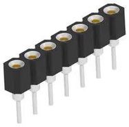 CONN, SIP SOCKET, 7P, 1ROW, 2.54MM, TH