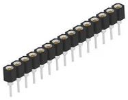 CONN, SIP SOCKET, 15P, 1ROW, 2.54MM, TH