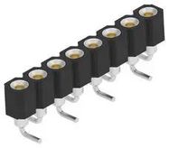 CONN, SIP SOCKET, 8P, 1ROW, 2.54MM, SMD