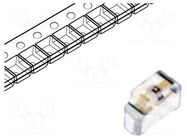 LED; orange; SMD; 0604; 45÷90mcd; 2÷2.4VDC; 1.6x1.15x0.6mm; 130° LITEON