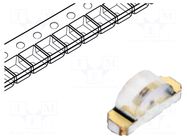 LED; red; SMD; 1206; 18÷54mcd; 2÷2.4VDC; 3.2x1x1.5mm; 130°; 20mA LITEON