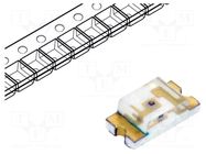 LED; red; SMD; 1206; 18÷54mcd; 2÷2.4VDC; 3.2x1.6x1.1mm; 130°; 20mA LITEON