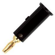 BANANA PLUG, 15A, SOLDER, BLACK