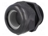 Cable gland; with long thread; M50; 1.5; IP68; polyamide; black HUMMEL