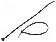 Cable tie; L: 190mm; W: 3.5mm; polyamide; 135N; black; Ømax: 50mm HELLERMANNTYTON