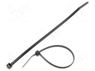 Cable tie; L: 150mm; W: 3.5mm; black; polyamide; 135N; Ømax: 35mm HELLERMANNTYTON