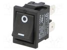 ROCKER; DPST; Pos: 2; ON-OFF; 10A/250VAC; black; none; Body: black OMRON Electronic Components