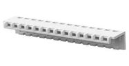 STRAIN RELIEF COVER, CONN, 15POS, WHITE