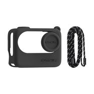 Lanyard + Silicone Case Sunnylife for Insta360 GO 3S (black), Sunnylife