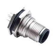 SENSOR CONN, M12, PLUG, 5POS, PCB