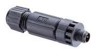 SENSOR CONN, M8, PLUG, 4POS, CABLE