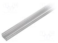 Profiles for LED modules; natural; L: 1m; SLIM8; aluminium TOPMET