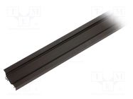 Profiles for LED modules; black; L: 1m; CORNER10; aluminium TOPMET
