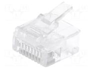 Connector: RJ45; plug; PIN: 8; short; 8p8c; for cable; IDC,crimped CONNFLY