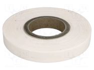 Tape: heat transfer; W: 25mm; L: 30m; Thk: 0.5mm; 3W/mK; white; 1TΩm Dexerials