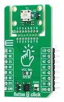 BUTTON 2 CLICK ADD-ON BRD, GPIO, 3.3V/5V