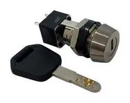 KEYLOCK SW, DPDT, 2POS, 90DEG, 80A, 250V