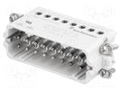 Connector: HDC; male; HTS HA; PIN: 16; size 9 (3 x 5); 16A; 250V TE Connectivity