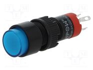 Switch: push-button; Pos: 2; SPDT; 0.5A/250VAC; 1A/24VDC; ON-ON ONPOW