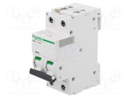 Circuit breaker; 400VAC; Inom: 10A; Poles: 1+N; Charact: C; 6kA; IP20 SCHNEIDER ELECTRIC