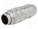 Connector: M16; plug; male; soldering; for cable; PIN: 14; 3A; 60V LUMBERG