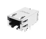 RJ45 CONN, R/A JACK, 8P8C, 1 PORT, THT