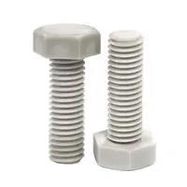 BOLT, HEX HEAD, M3 X 12, PVDF