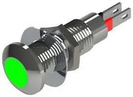 LED PANEL INDICATOR, GRN, 8.1MM, 3.2VDC