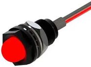 LED PANEL INDICATOR, RED, 8.5MM, 2VDC