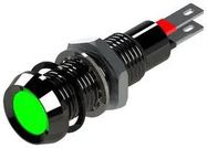 LED PANEL INDICATOR, GRN, 8.1MM, 3.4VDC