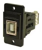 USB ADAPTER, 2.0 TYPE B RCPT-TYPE A RCPT