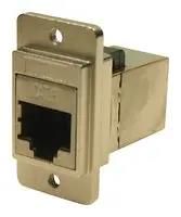 ADAPTER, RJ45 JACK-JACK, 8P8C, CAT6