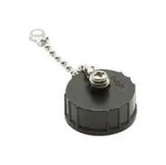 SEALING CAP WITH CHAIN LANYARD, PLASTIC