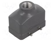 Enclosure for connectors: HDC; size 10B; for cable; straight; M20 MOLEX