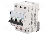 Circuit breaker; 400VAC; Inom: 10A; Poles: 3; Charact: B; 6kA; IP20 LEGRAND