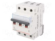 Circuit breaker; 400VAC; Inom: 6A; Poles: 3; for DIN rail mounting LEGRAND