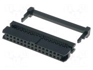 Connector: IDC; plug; female; PIN: 30; IDC; for ribbon cable; 2mm AMPHENOL COMMUNICATIONS SOLUTIONS