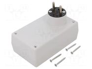 Enclosure: for power supplies; X: 71mm; Y: 120mm; Z: 45mm; grey KRADEX