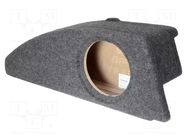 Car loudspeaker enclosure; MDF; black melange; 200mm; VW; 8l BASSER